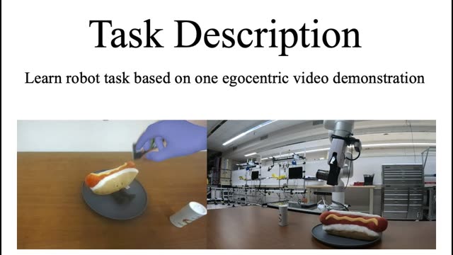 One-shot Robot Learning from Egocentric Video